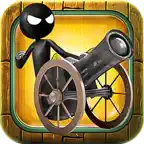 Stickman Cannon Shooter iOS Icon