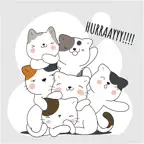 Animated Chubby Cat Stickers iOS Icon