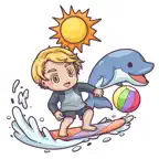 Animated Surfing Boys iOS Icon