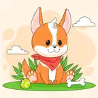 Lucky Dog Animated Stickers iOS Icon