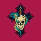 Animated Skulls&Tattoo Sticker iOS Icon