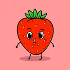 Cute Strawberry iOS Icon