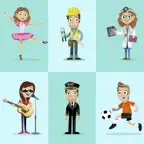 Learn Professions in Russian iOS Icon