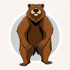 Brown Bear Cute Stickers iOS Icon
