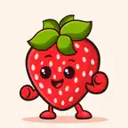 Strawberries Animated iOS Icon