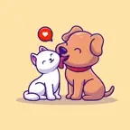Animated Pet Cats & Dog iOS Icon