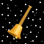 Golden Christmas Bell Icon