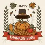 Thanksgiving Holidays Stickers iOS Icon