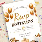 Invitation Maker, RSVP e-card icon