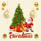 Cute Christmas Greetings iOS Icon