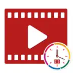 Auto timestamp & text to video iOS Icon