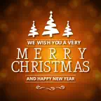 Typography Card MerryChristmas iOS Icon