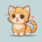 Beautiful Cat Illustrations iOS Icon