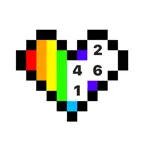 Pixel 2D – color by number iOS Icon