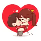 Animated Cute Couple Love iOS Icon
