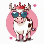 Animated Moody Cow iOS Icon
