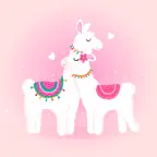 Llama Love Stickers iOS Icon