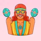 Hipster Stylish  Stickers iOS Icon