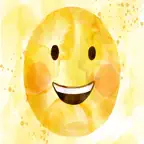 Hand Painted Watercolor Emoji iOS Icon