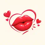 Kiss Me Love Stickers! iOS Icon