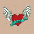 Lovely Heart Stickers iOS Icon
