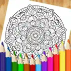 Mandala Coloring Pages Book iOS Icon