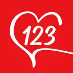 123 Date Me: Dating App, Chat iOS Icon