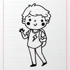 Hand Drawn Character iOS Icon