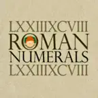Roman numerals iOS Icon