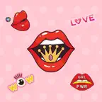 Hot Girl Lips Sticker iOS Icon