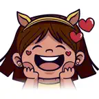 Naughty Girl Stickers iOS Icon