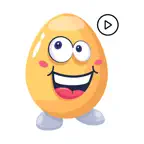 Egg Smiley Animated iOS Icon