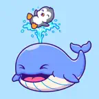 Whale Stickers! iOS Icon