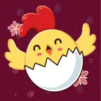Funny Chick Stickers iOS Icon