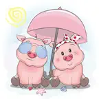 Adorable Piggy Pig iOS Icon