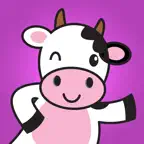 Cute Dairy Cow Stickers iOS Icon