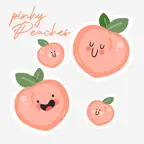 Peach Stickers iOS Icon