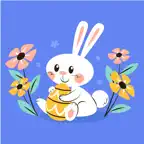 Animated Bunny Lovers iOS Icon