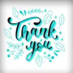 Thank you Greetings Stickers iOS Icon