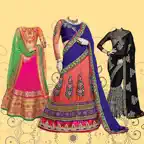 Women Traditional Photo Suit iOS Icon