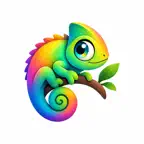 Chameleon Color Stickers iOS Icon