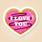 Sweet Heart Stickers iOS Icon