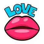 Flirty Lips Sticker iOS Icon