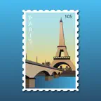 Famous Landmark Stamp Stickers iOS Icon