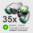 BINOCULARS  35X GPS STAMP iOS Icon