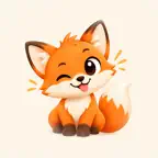 Crazy Little Fox Stickers iOS Icon