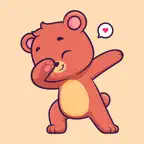 Animated Bear Stickers! iOS Icon