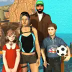 Summer Holidays Family Trip iOS Icon