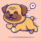 Cute Puppy Animated iOS Icon