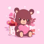 Lovely Bear Stickers! iOS Icon